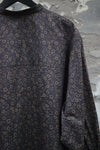 AVIVA JIFEI XUE 25 Spring and Summer Ink Peony Print Stand Collar Pullover Shirt AJX-SS25-SCPS-IPP-MMDBH